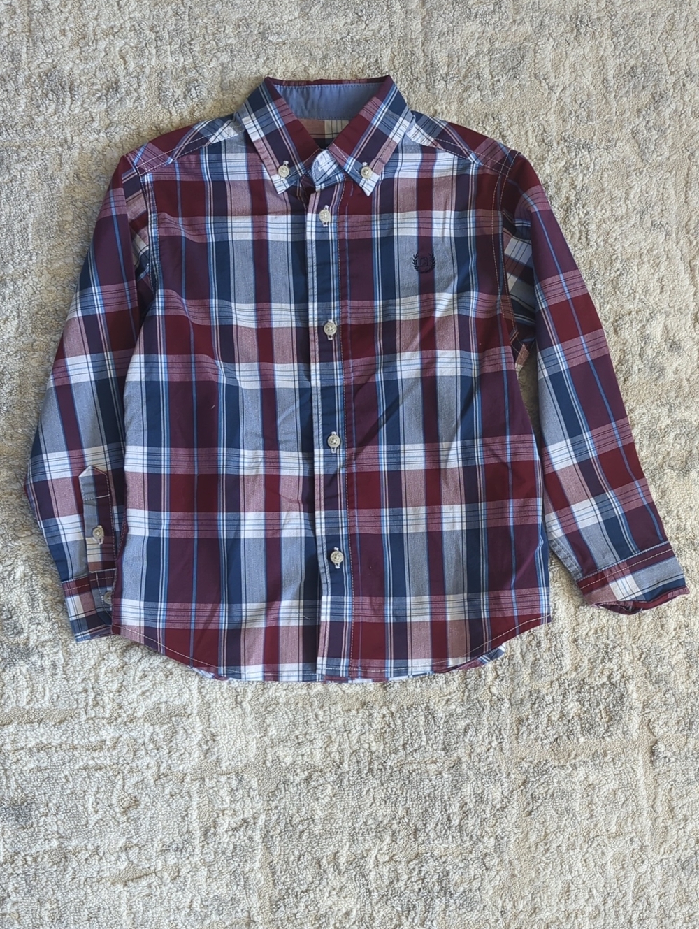 Chaps Plaid Button-Down Shirt Size 5